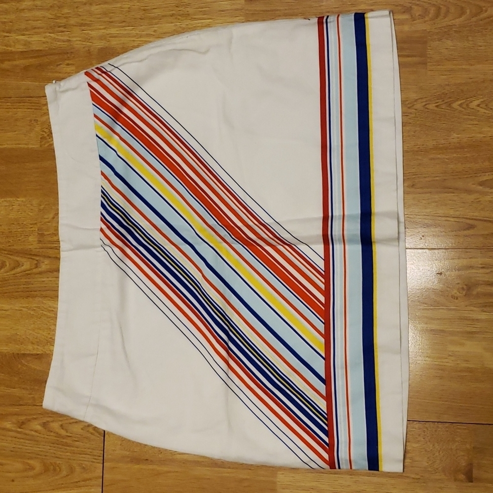 Beth Bowley size 8 vertical stripe skirt